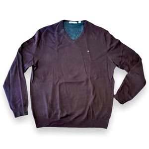 Men's Calvin Klein Merino Wool V-Neck Sweater